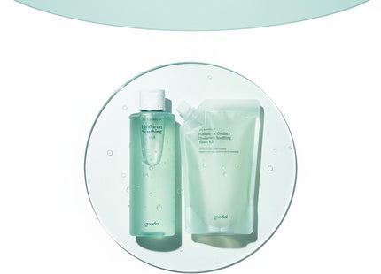GOODAL Heartleaf Hyaluronic Soothing Toner 350ml Refill Set