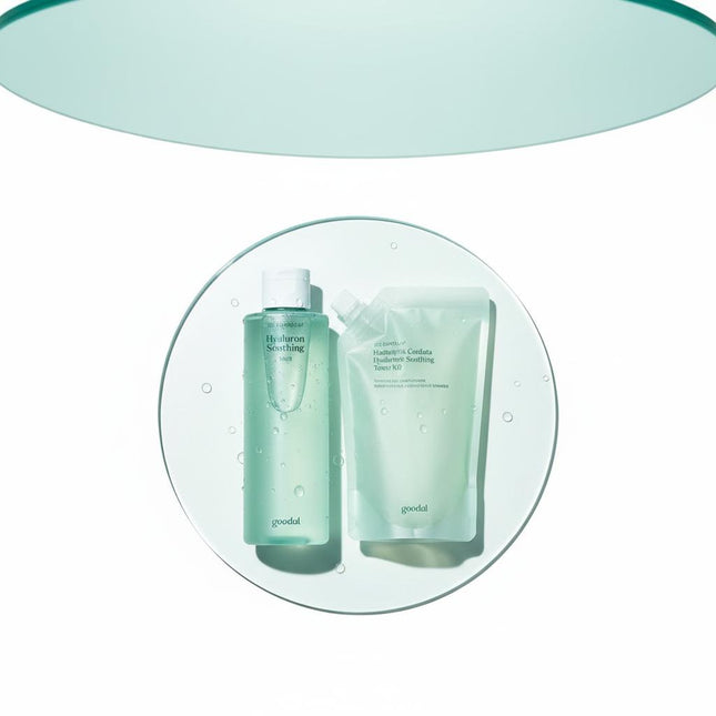 GOODAL Heartleaf Hyaluronic Soothing Toner 350ml Refill Set