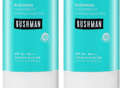 BUSHMAN Waterproof Surfing Sunstick SPF50+ PA++++, 20g, 2 Count