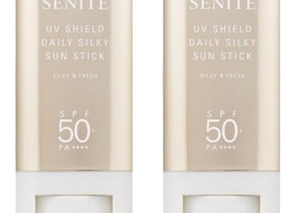 SENITE  UV Shield Daily Silky Sunstick SPF50+ PA++++, 20g, 2 count