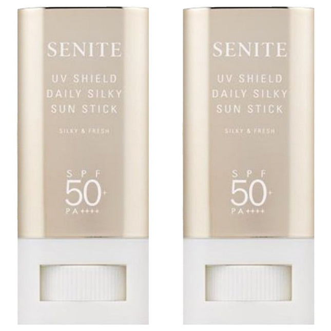 SENITE  UV Shield Daily Silky Sunstick SPF50+ PA++++, 20g, 2 count