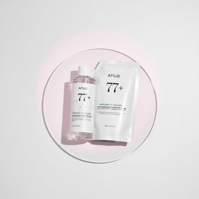 ANUA Heartleaf 77 Soothing Toner 350ml +350ml Refill Pack