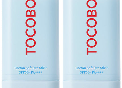 TOCOBO Cotton Soft Sun Stick 19g, Set of 2
