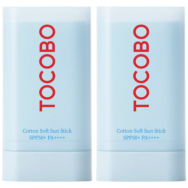 TOCOBO Cotton Soft Sun Stick 19g, Set of 2