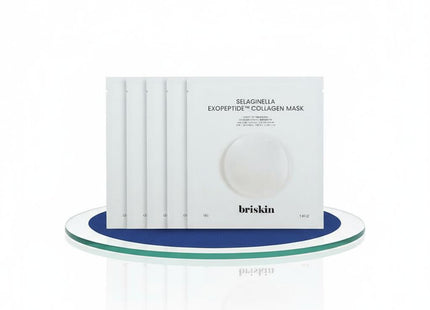 BRISKIN EXOPEPTIDE COLLAGEN MASK 5 SHEETS RESURRECTION PLANTHEARTLEAF