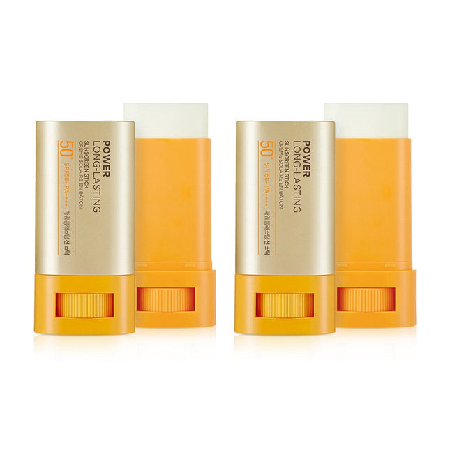 THE FACE SHOP  Power Long-Lasting Sun Stick SPF50+ PA++++, 18g, 2 Count