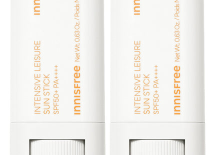 INNISFREE Innisfree Intensive Leisure Sunstick SPF50+ PA++++, 18g, 2 Count