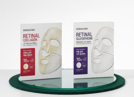 DERMATOR Dermator Retinal CollagenGlutathione Gel Mask 1 Sheet Choose 1 of 2 types CollagenGlutathione