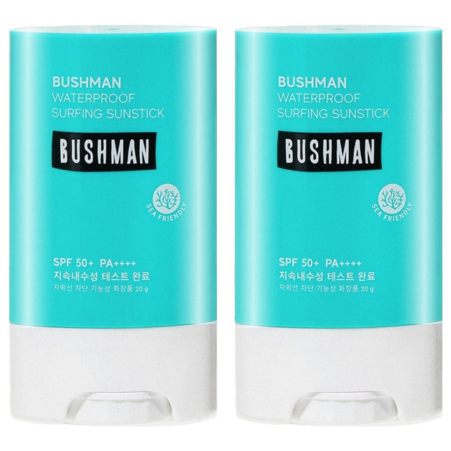 BUSHMAN  Waterproof Surfing Sunstick SPF50+ PA++++, 20g, 2 Pack