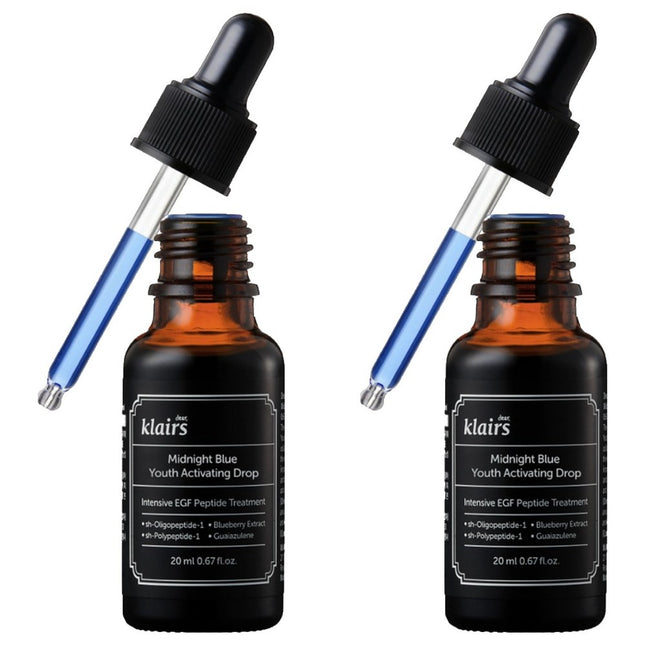 KLAIRS  Midnight Blue Youth Activating Drop Ampoule, 20ml, 2 count