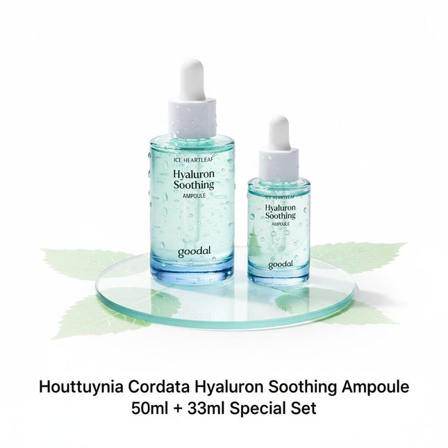 GOODAL Heartleaf Hyaluronic Acid Soothing Ampoule 50ml +33ml Gift