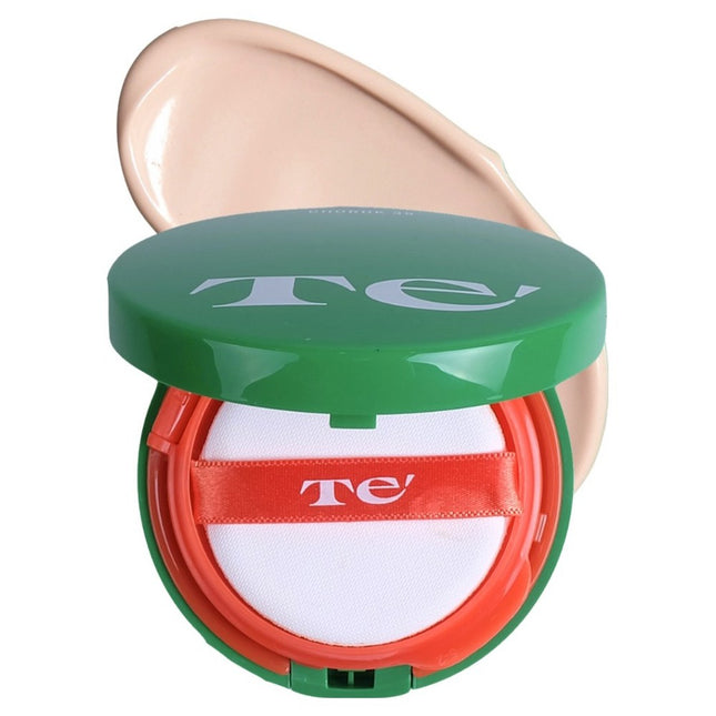 TETE Daily Inorganic Tone-Up Repeat Full Green Sun Cushion 14g + Refill 14g Set SPF35 PA++, 1 Set