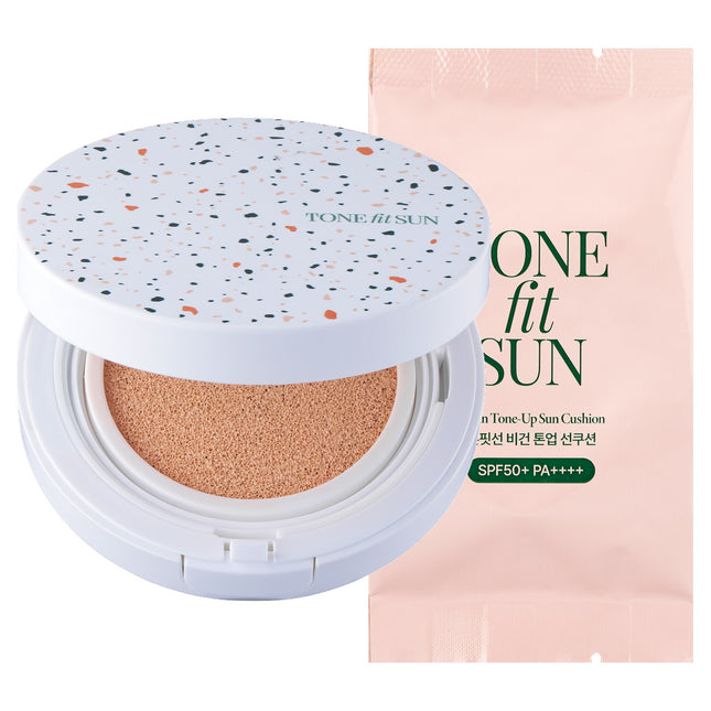 TONGFUNSUN  Vegan Tone-Up Sun Cushion Set - 1 Set