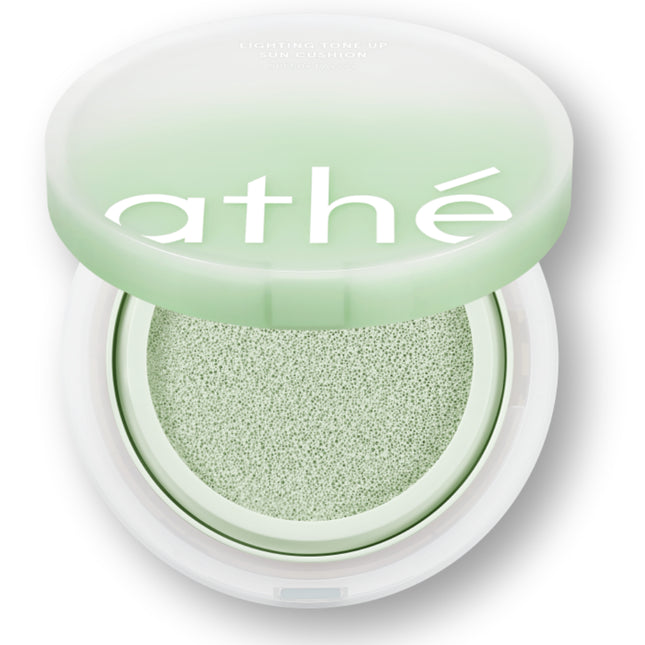 ATHE Athe Vegan Relief Tone-up Sun Cushion Veggie Green SPF50+ PA++++, 1 Count