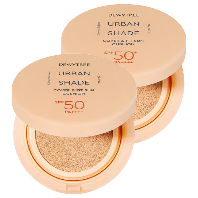 DEWYTREE  Urban Shade Cover Fit Sun Cushion SPF50+ PA++++, 14g, 2 Count