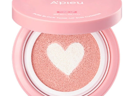 APIEU Apieu Pure Block Tone-Up Sun Cushion SPF50+ PA++++, 11g, 1 Count