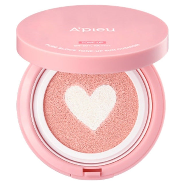 APIEU Apieu Pure Block Tone-Up Sun Cushion SPF50+ PA++++, 11g, 1 Count