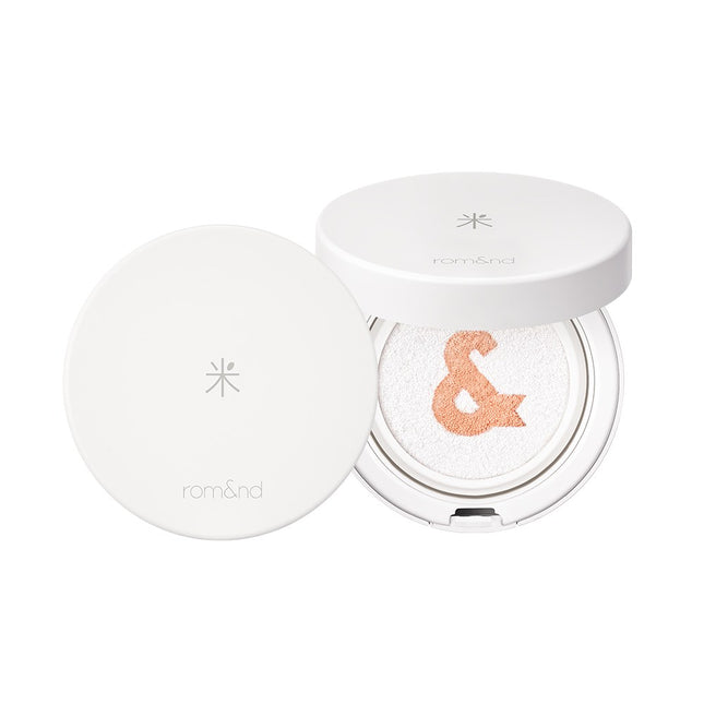 ROMAND  Backme Tone-up Sun Cushion SPF50+ PA++++, Peach + White, 1 Count