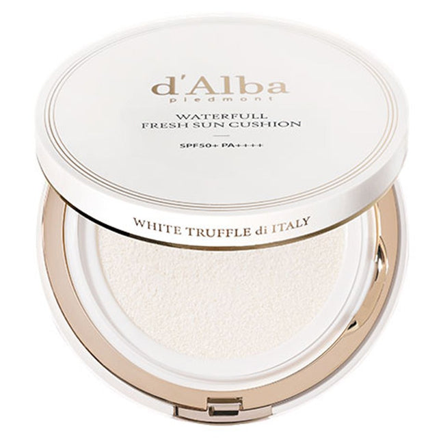 D'ALBA Waterful Fresh Sun Cushion SPF50+ PA++++, 15g, 1 Count