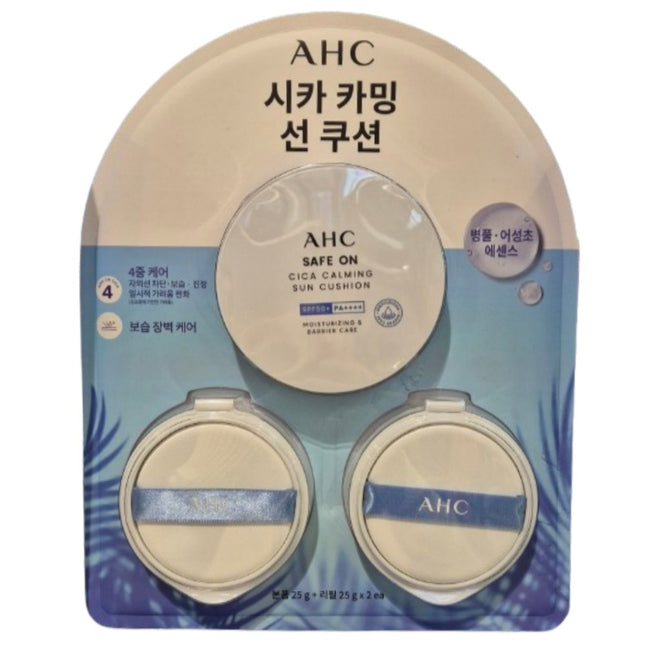 AHC  Safe On Cica Calming Sun Cushion 25g + Refill 50g, 1 Set