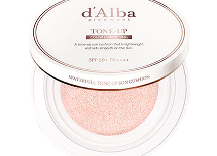D'ALBA  Waterful Tone-Up Sun Cushion SPF50+ PA++++, 15g, 1 count