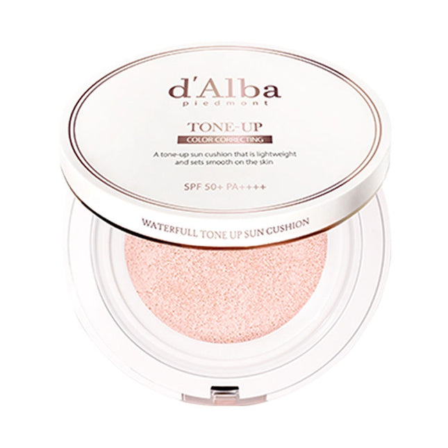 D'ALBA  Waterful Tone-Up Sun Cushion SPF50+ PA++++, 15g, 1 count