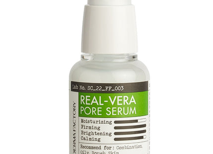 THE DERMA FACTORY  Real Vera Pore Serum, 30ml, 1 Count