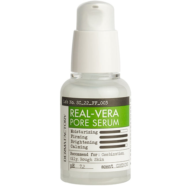 THE DERMA FACTORY  Real Vera Pore Serum, 30ml, 1 Count
