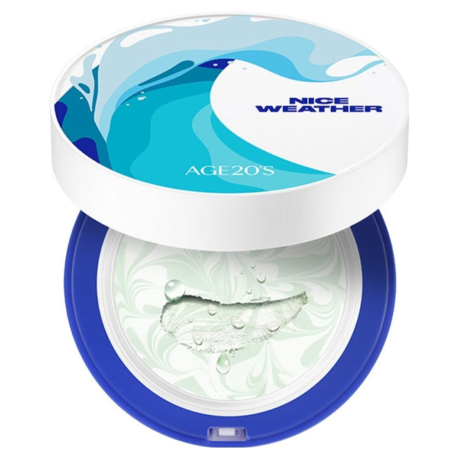 AGE 20'S  Nice Weather Edition Calming Sun Pact Full Set + Puff SPF50+ PA++++, 12.5g, 1 Set