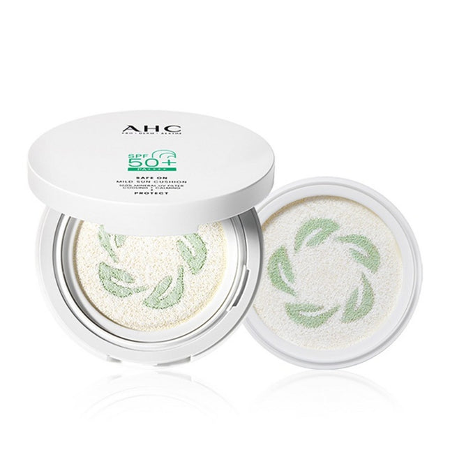 AHC  Safe On Mild Sun Cushion SPF50+ PA++++ 25g + Refill Set, 1 Set