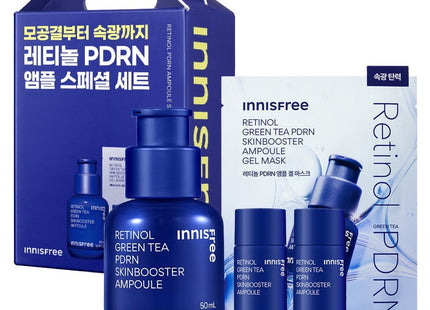 INNISFREE Innisfree Retinol Green Tea PDRN Skin Booster Ampoule Special Set, 1 Set