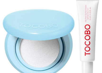 TOROCO  Blur Finish Sun Cushion 00 Pure SPF50+ PA++++ 13g + Vita Tone-up Sun Cream 10ml Set, 1 Set