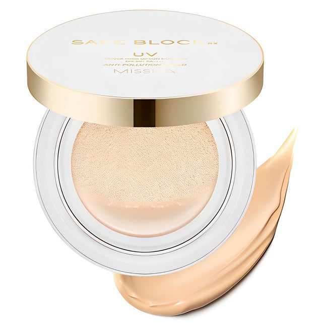 MISSHA  Safe Block RX Cover Tone-Up Sun Cushion SPF50+ PA++++, 14g, 1 Piece