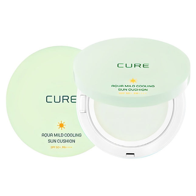 KIM JUNG MOON ALOE  AQUA MILD COOLING SUN CUSHION SPF50+ PA++++, 25g, 1count