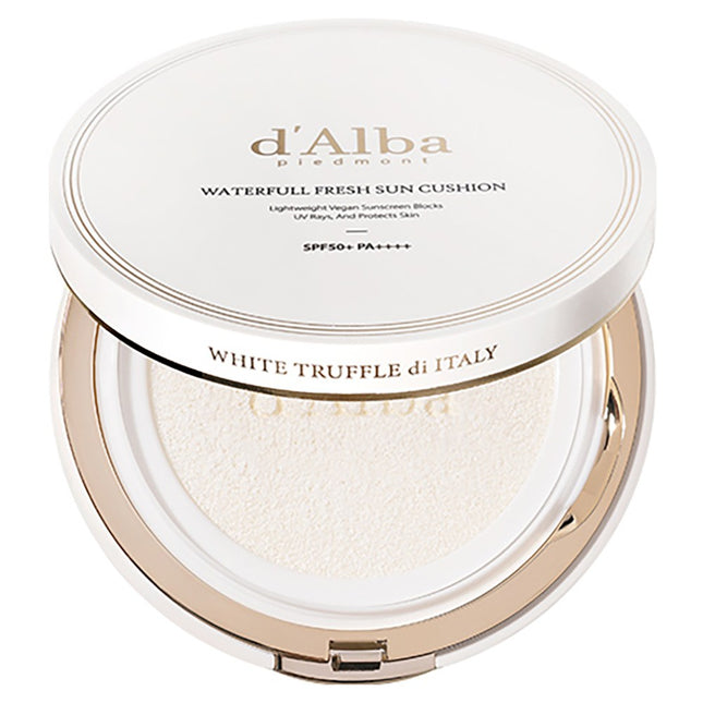 D'ALBA  Waterful Fresh Sun Cushion SPF50+ PA++++, 25g, 1 Count