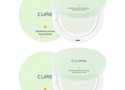 KIMJUNGMOON ALOE  AQUA MILD COOLING SUN CUSHION SPF50+ PA++++, 25g, 2ea