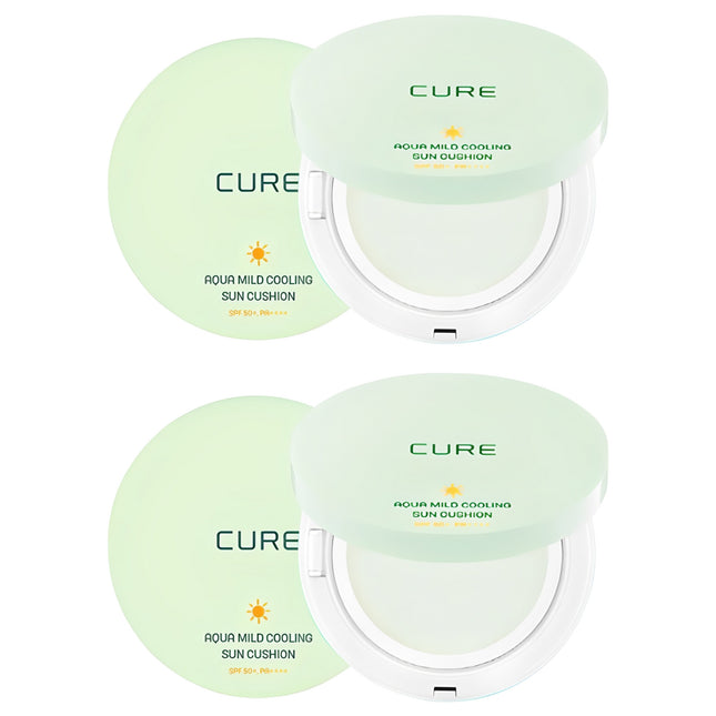 KIMJUNGMOON ALOE  AQUA MILD COOLING SUN CUSHION SPF50+ PA++++, 25g, 2ea