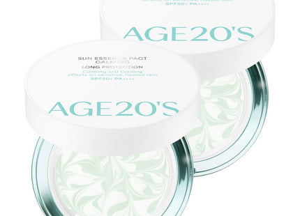 AGE 20S  Sun Essence Pact Calming Long Protection SPF50+ PA++++, 12.5g, 2 Count
