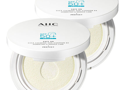 AHC  Safe-On Cica Calming EX Sun Cushion SPF50+ PA++++, 25ml, 2 Count