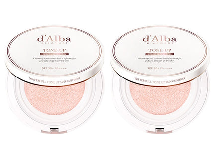 D'ALBA  Waterful Tone-Up Sun Cushion SPF50+ PA++++, 15g, 2ea