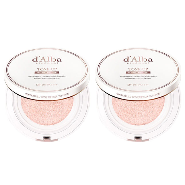 D'ALBA  Waterful Tone-Up Sun Cushion SPF50+ PA++++, 15g, 2ea