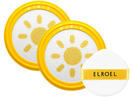 ELLEUEL  Pangpang Yellow Big Sun Cushion Plus Refill SPF50+ PA++++, 25g, 2 Count