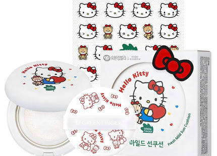 GREENFINGER  Hello Kitty Mild Sun Cushion SPF50+ PA++++, 14g, 1 piece