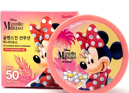 DISNEY X GLINTZ Minnie Mouse Glintz Glanskin Sun Cushion SPF 50+ PA++++, 15g, 1 count