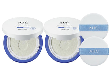 AHC  Aura Calming Sun Cushion Safe On Cica Sun Cushion 25ml 2ea + Extra Puff 2ea Set