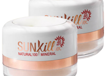 KATREENE NATURAL 100  Mineral Sunkill RX Sun Powder SPF 46 PA+++, 12g, 2 Pack