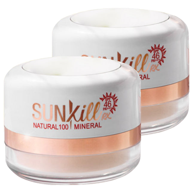 KATREENE NATURAL 100  Mineral Sunkill RX Sun Powder SPF 46 PA+++, 12g, 2 Pack