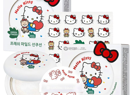 GREENFINGER  Hello Kitty Mild Sun Cushion SPF50+ PA++++, 14g, 2 Count