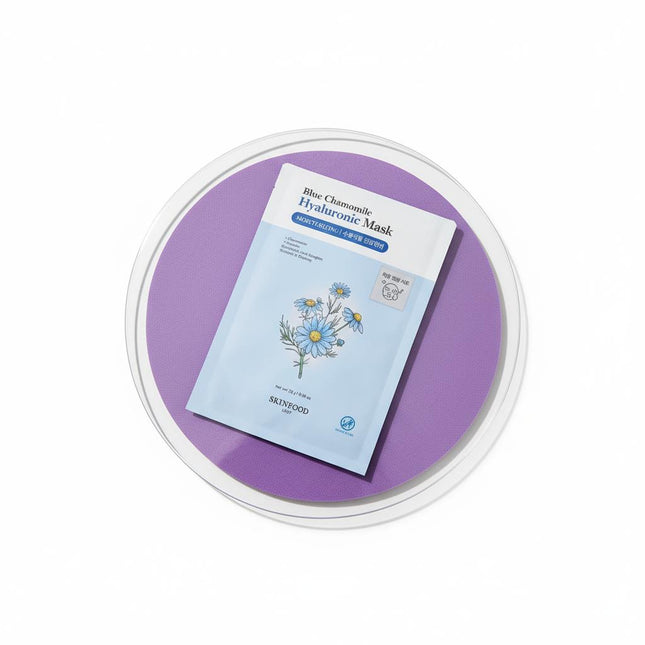 SKINFOOD Blue Chamomile Hyaluronic Mask Sheet 10ea