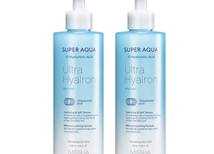 MISSHA  Super Aqua Ultra Hyalon Mild Peeling Gel 250ml, 2 Count